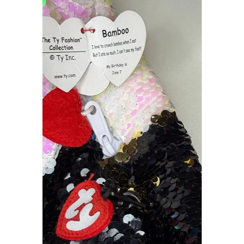 NWT Ty Fashion Sequin Panda Mini Backpack